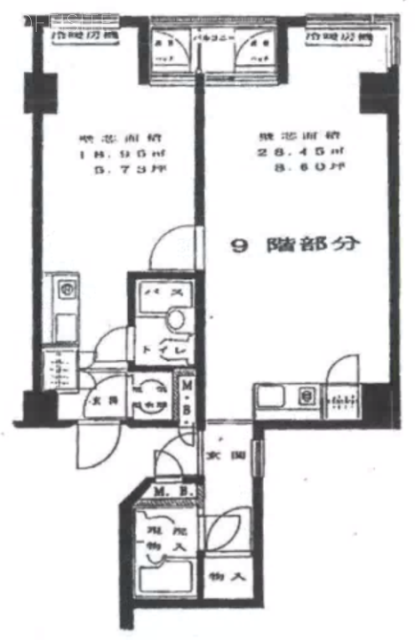 東新橋ビル909 間取り図