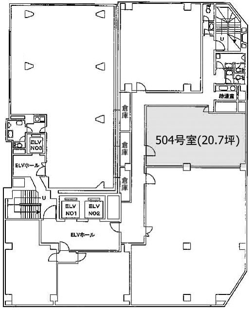 太洋ビルディング第2新館B504 間取り図