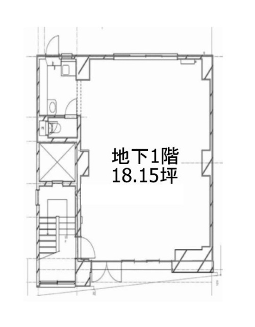 浅野ビル(旧館)B1F 間取り図