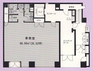 川庄ビル1F 間取り図