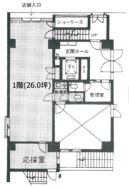 ハイネス菊屋橋1F 間取り図