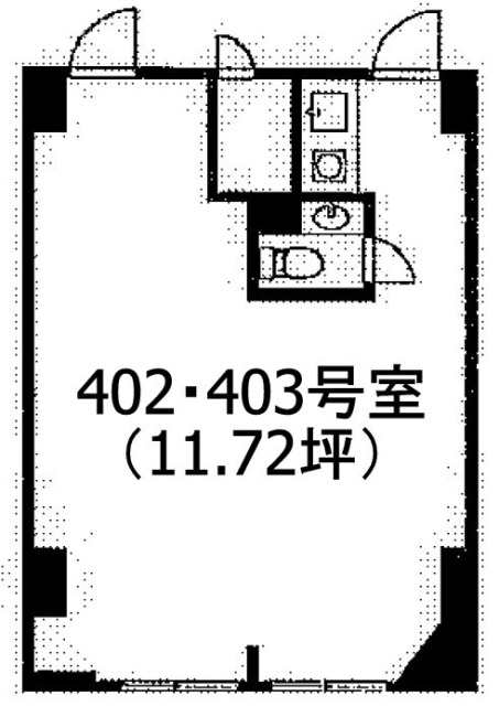 ワコーレ新宿第一ビル402・403 間取り図