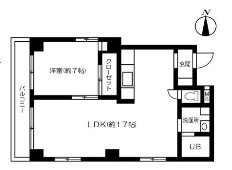 エスパルハイム6F 間取り図