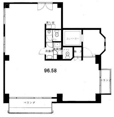 及川ビル5F 間取り図