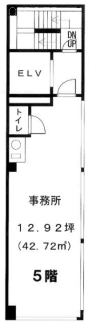 双鶴八重洲(そうかくやえす)ビル5F 間取り図