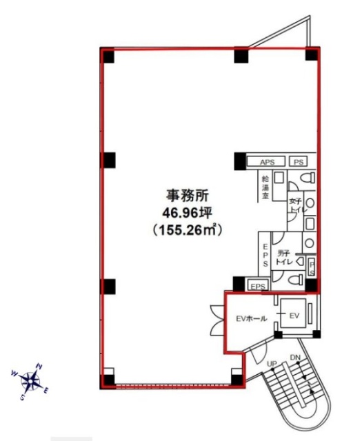 林五ビル4F 間取り図