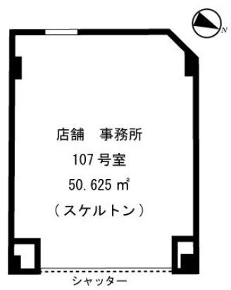 グリーンハイム広瀬107 間取り図