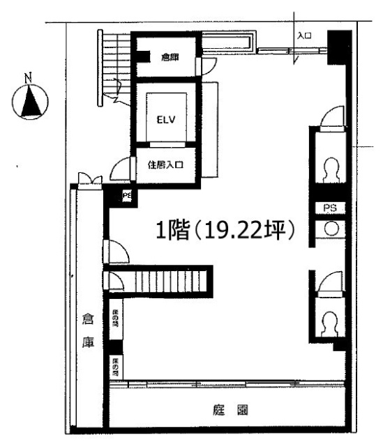 クレストヒルズ駒込ビル1F 間取り図