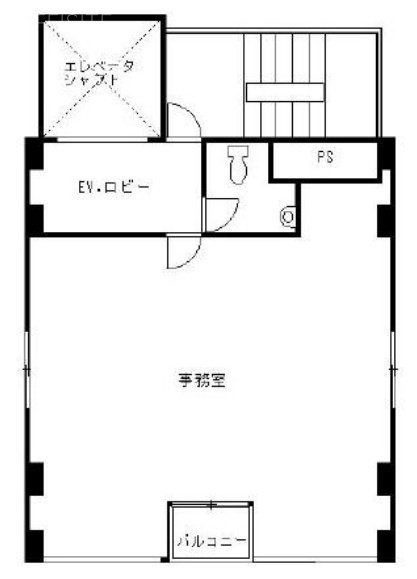 貝原ビル2F 間取り図