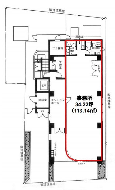 グリュック代官山1F 間取り図