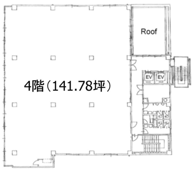 ニュー新坂ビル4F 間取り図