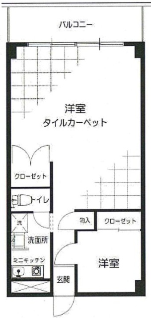 秀和五反田駅前レジデンス1409 間取り図
