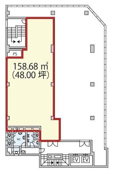 稲村・北辰ビル8F 間取り図