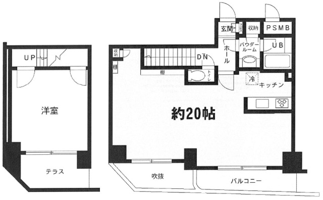 ラヴェンナ人形町ビル102 間取り図