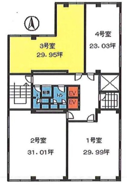 第6カネ長ビル703 間取り図