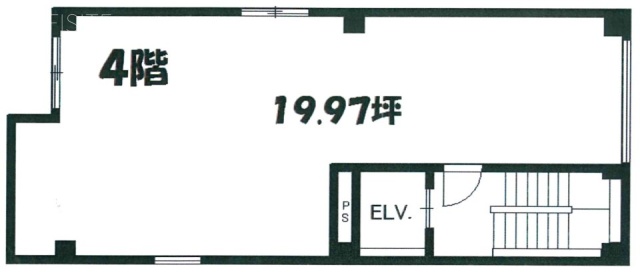 恵比寿西ビル4F 間取り図