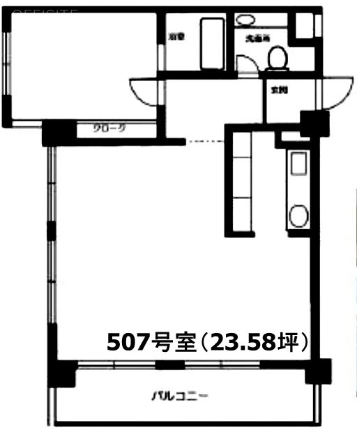 ソフトタウン南青山507 間取り図