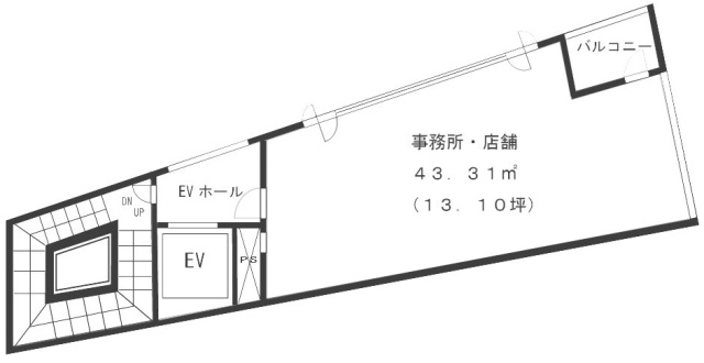 第一榮來ビル4F 間取り図