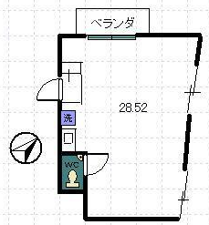 クレセントプラザ笹塚ビル50-C 間取り図