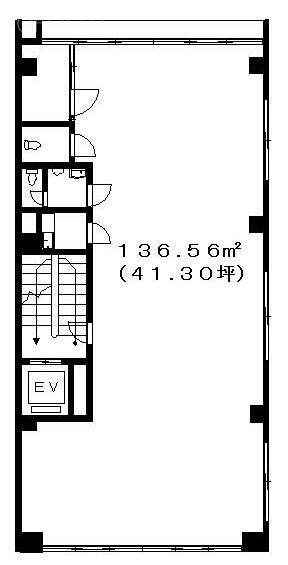 ローズベイ池袋ビル2F 間取り図