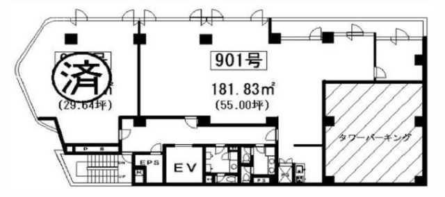 UNEXビル901 間取り図