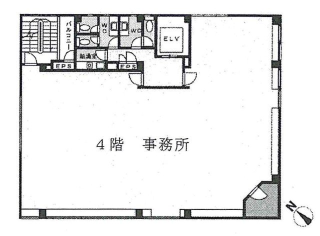 兜町第6葉山ビル4F 間取り図