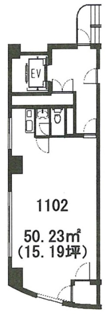 西新宿TOKビル1102 間取り図