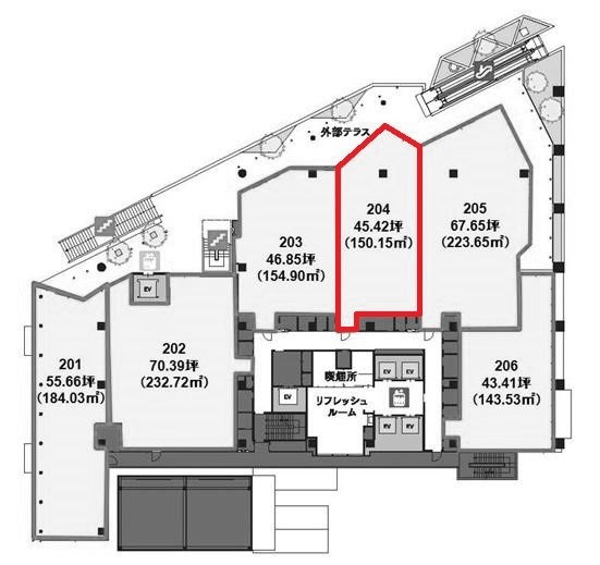 GRAND CENTRAL CHIBA204 間取り図