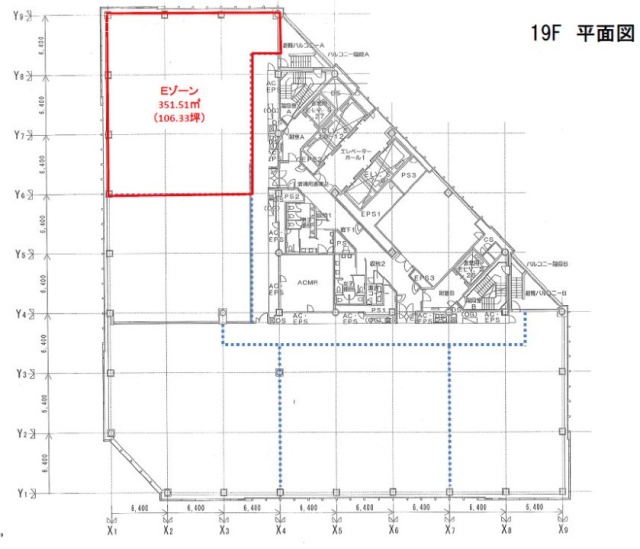 大手町ファーストスクエアウエストタワーC 間取り図