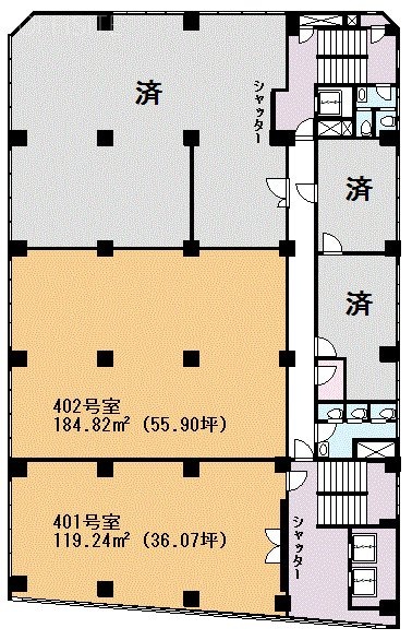 第2電波ビル401 間取り図