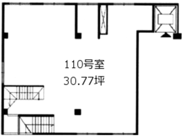 新聞会館ビル1F 間取り図