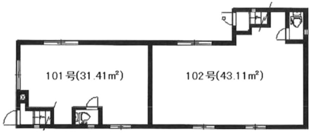 ミッキーハウス南青山1F 間取り図