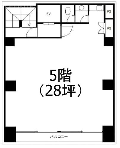 第5矢木ビル5F 間取り図