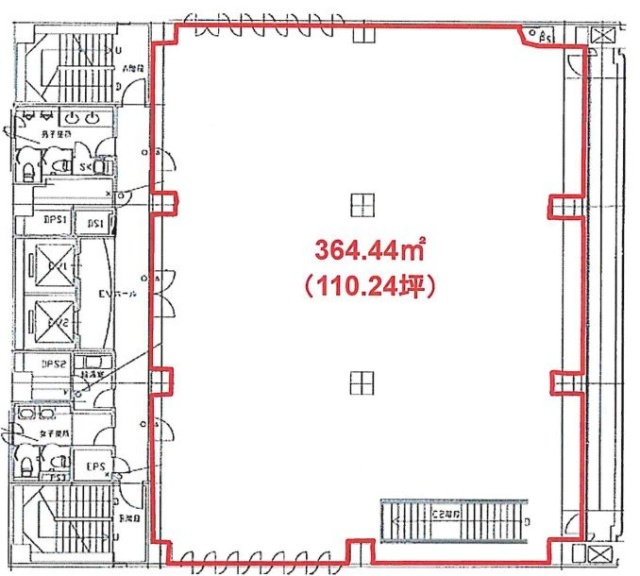 エキニア新宿2F 間取り図