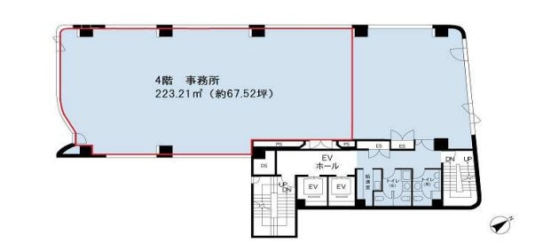 KDX新宿286ビル4F 間取り図