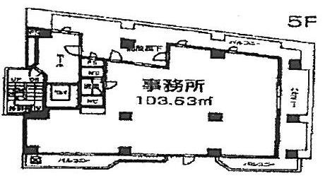 代々木パレスビル5F 間取り図