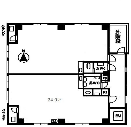 杉本第2ビル901 間取り図