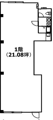 小田木ビル1F 間取り図