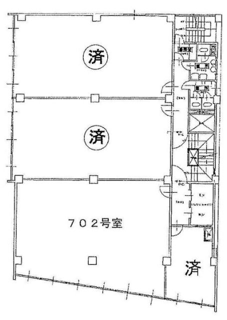 偕楽ビルディング外神田702 間取り図