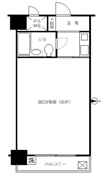 ヴェラハイツ御徒町803 間取り図