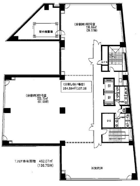 麹町センタープレイス6F 間取り図