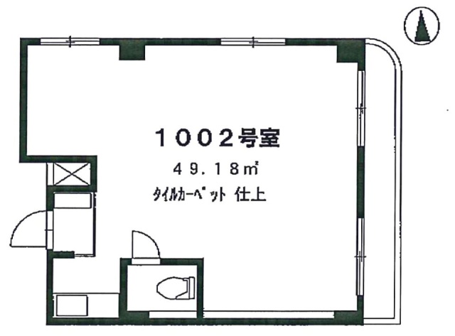 シルバーマンション新宿1002 間取り図