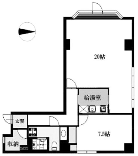 ラレープ湯島501 間取り図