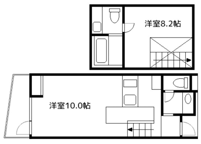 シルエット元代々木403 間取り図