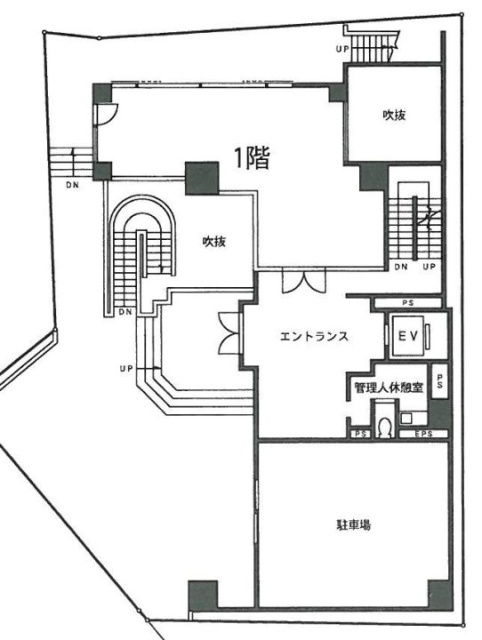 アシジ神泉ビル1F 間取り図