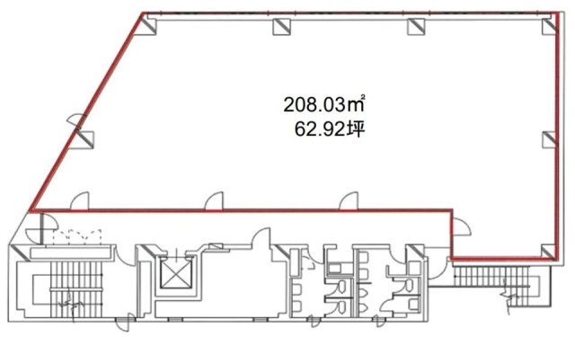 センタービル金町4F 間取り図