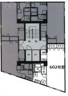 東京セントラル代々木602 間取り図