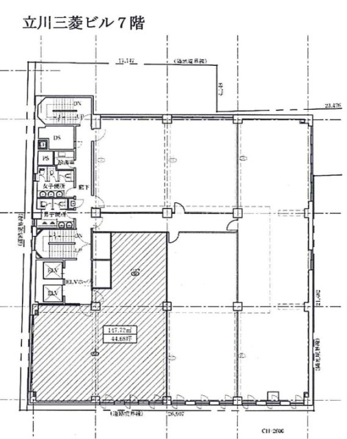 立川三菱ビル7F 間取り図