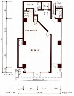 新橋原ビル1F 間取り図