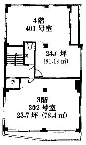 渋谷トキワビル302 間取り図
